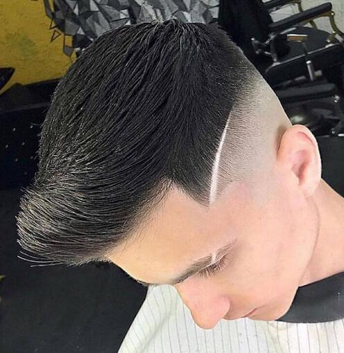 Burst Fade with Line Up