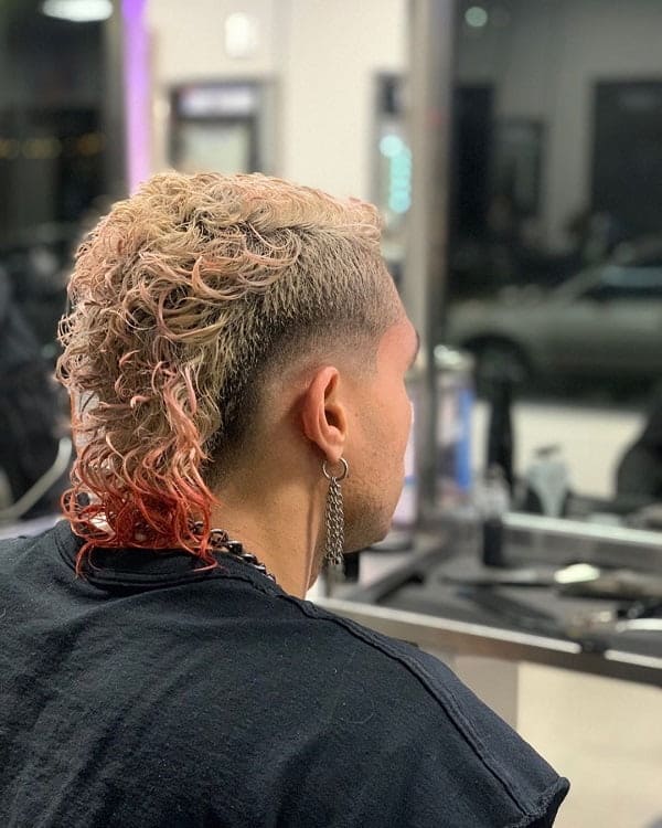 burst fade with mullet