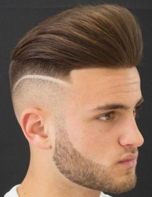 Classic Fade and Styled Pompadour