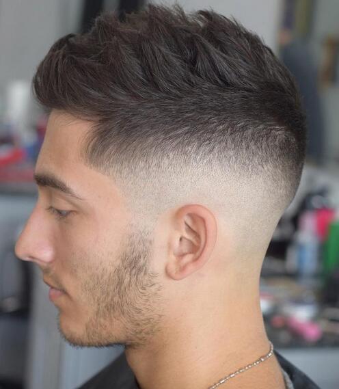 Mid Skin Fade with Inched Top