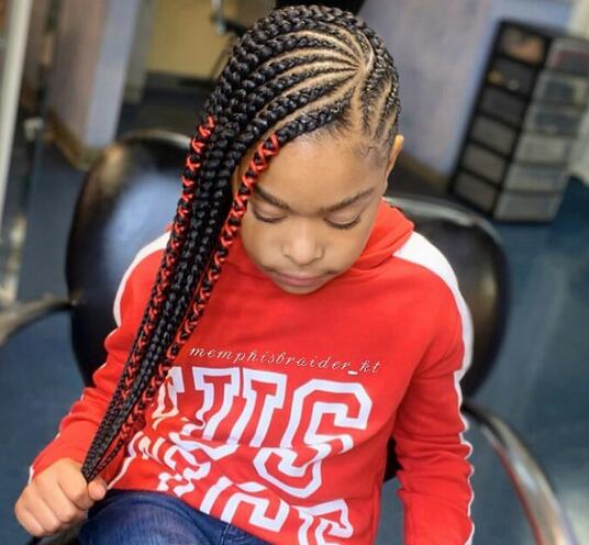 Side Parting Box braids