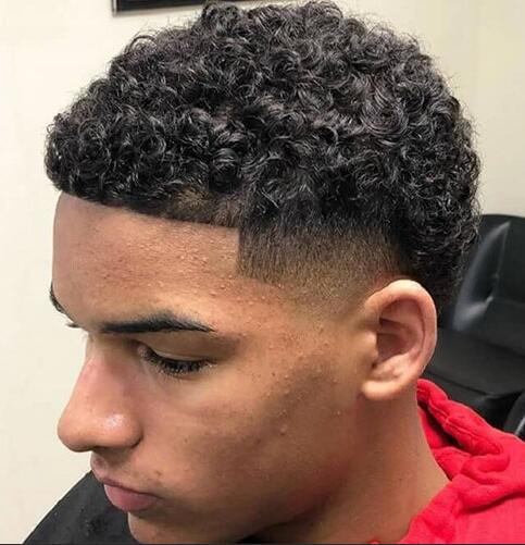 Curly Temp Fade