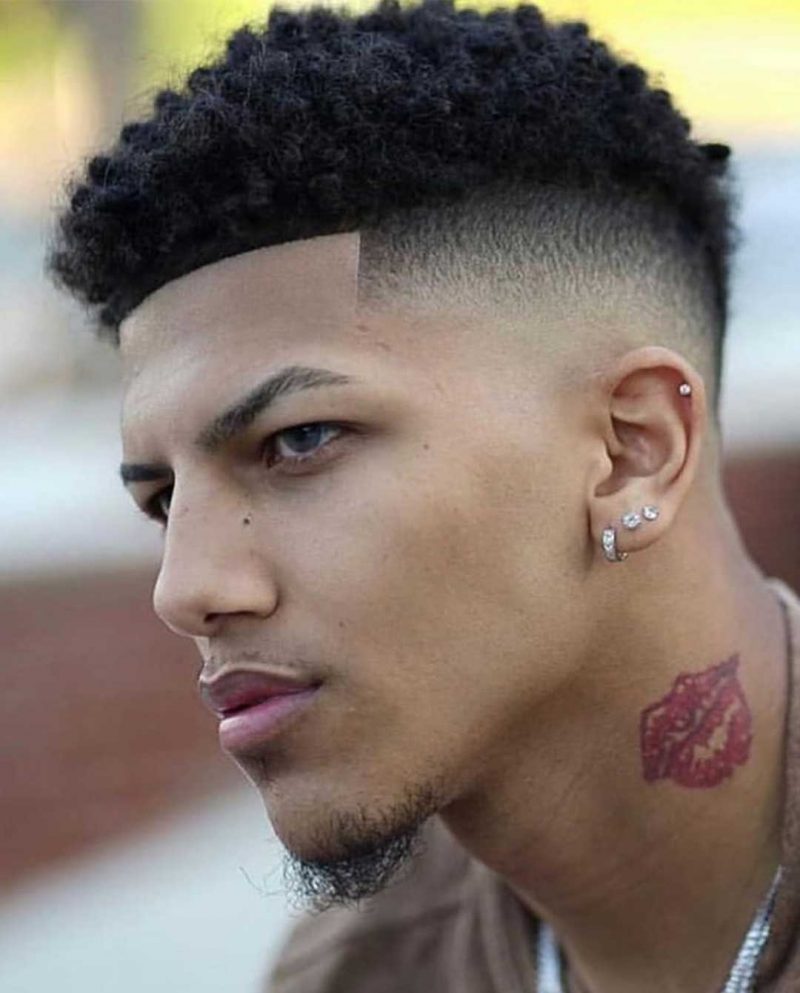 taper fade haircut for mid curly hair｜TikTok Search