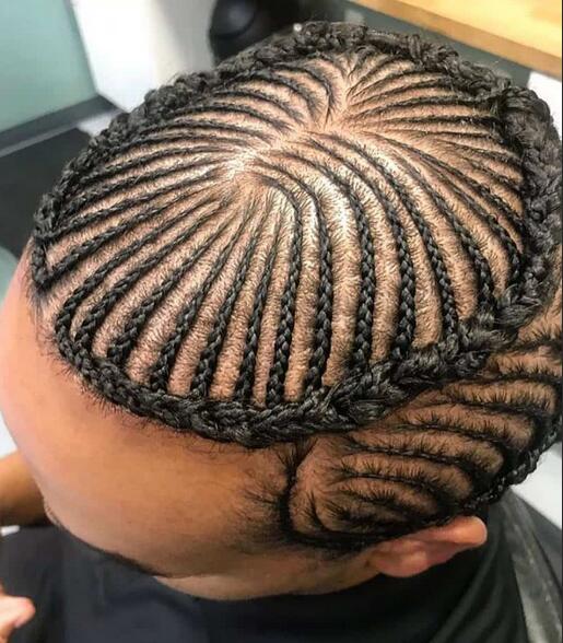 Cornrow Braid with Design