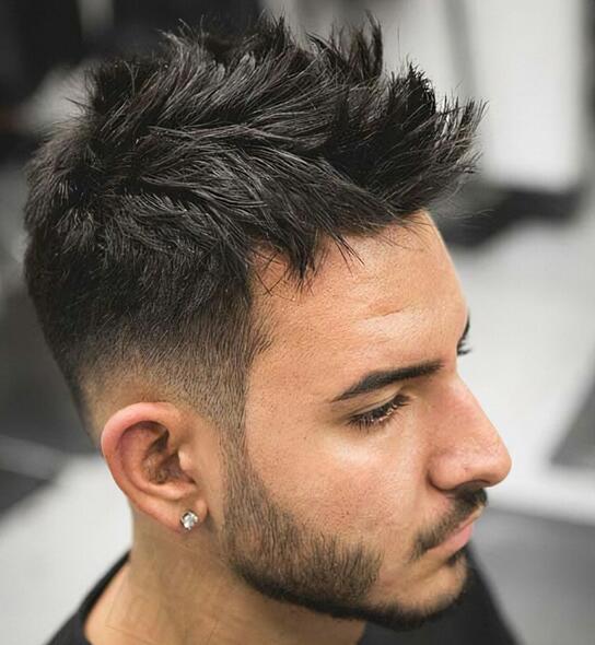 Messy Hair Taper Fade