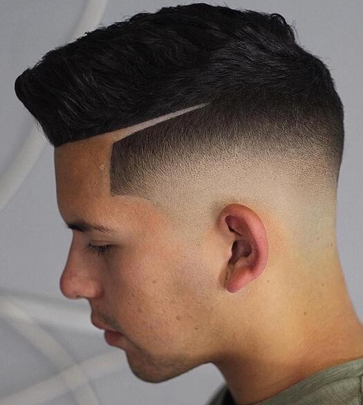 Taper Fade with a Line