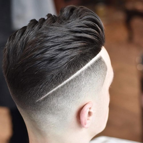 Bald Fade with Line