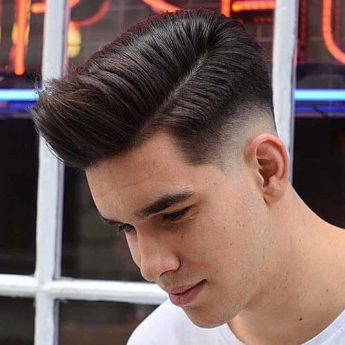 Combover with Low Fade