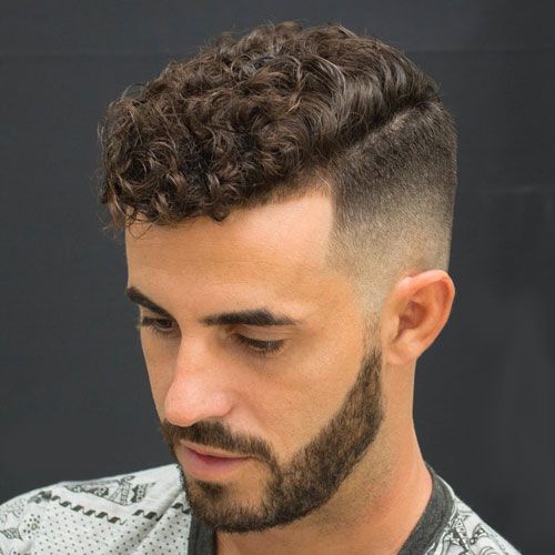 Curly Hair with Bald Fade