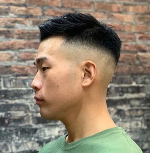 High Fade Asian Men Haircut