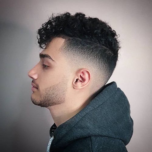 Line-up and High Fade for Curly Hair