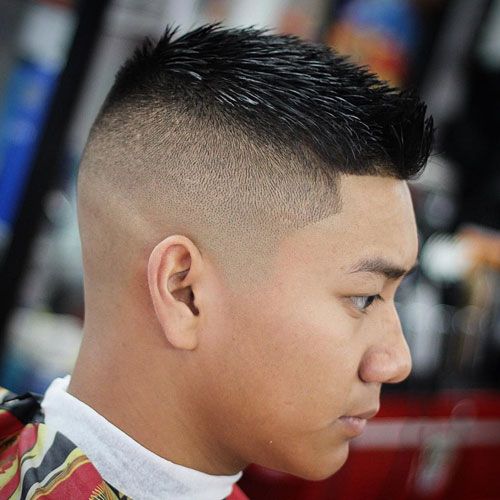 Skin Fade with Short Spikes