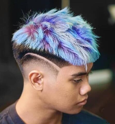 Colored Shag Hairstyle