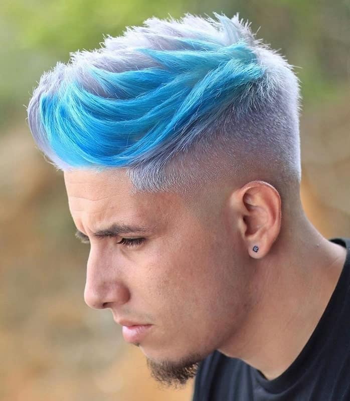 Colorful Low Taper Fade Haircut