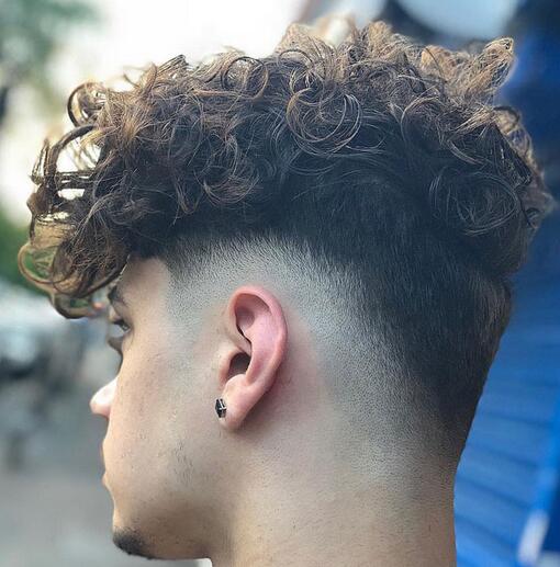 Curly Low Taper Fade