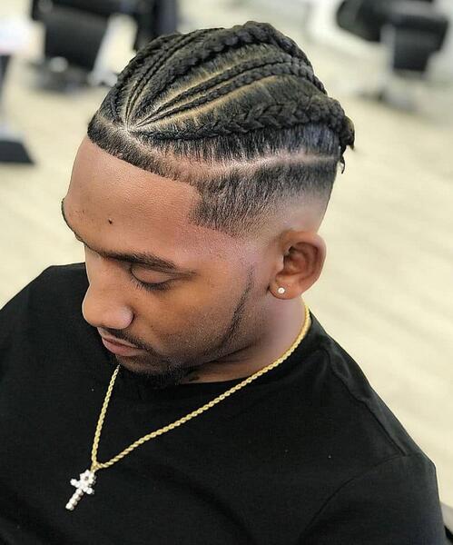 Drop Fade with Braids
