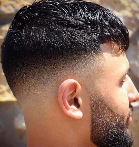 French Crop on a Low Taper Fade