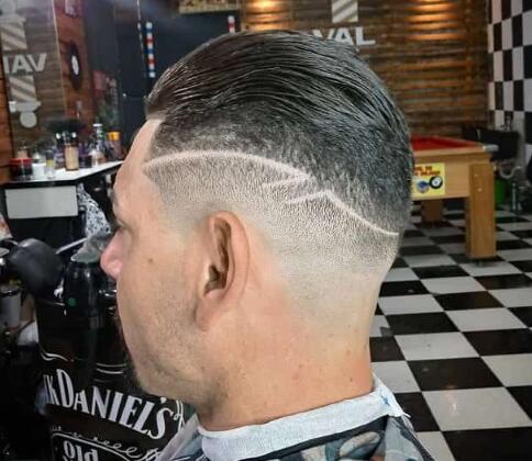 Low Fade with Comb Over