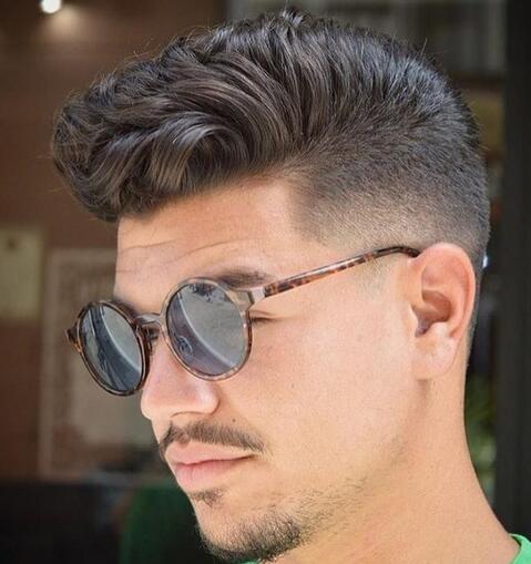 Low Taper Fade With Glasses