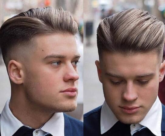 Low Taper Fade and Slick Back