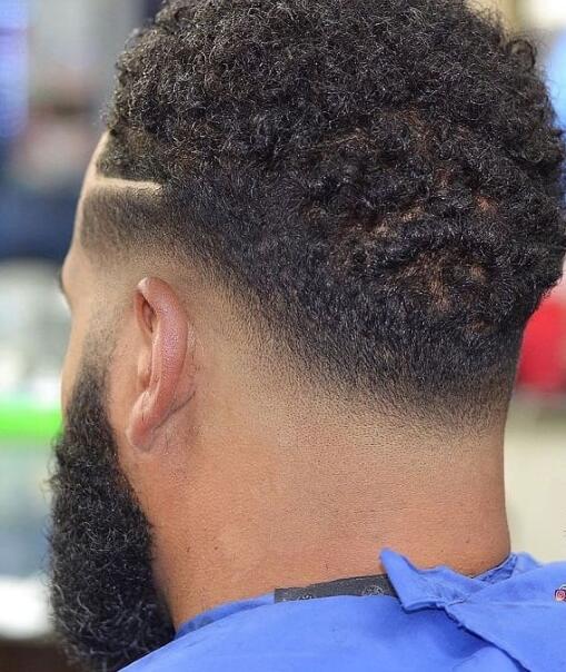 Low Taper Fade for Curls