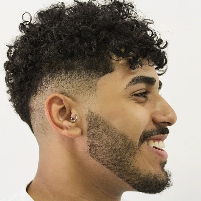 wavy low taper fade