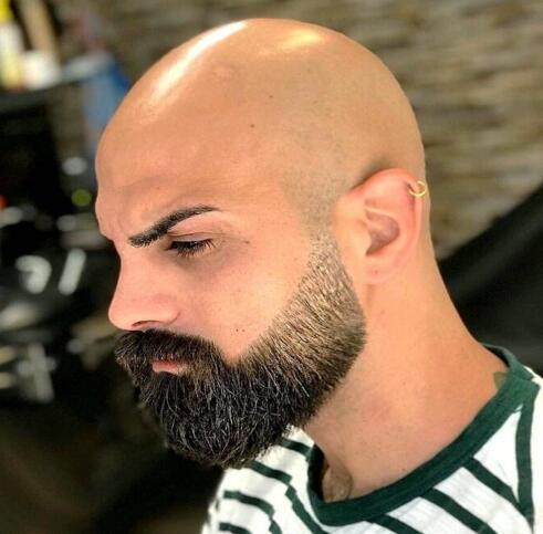 Fresh bald fade