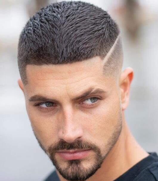 high fade Indian Army Haircuts with a line