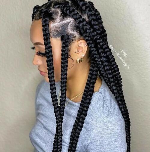 Waist-Length Box Braids