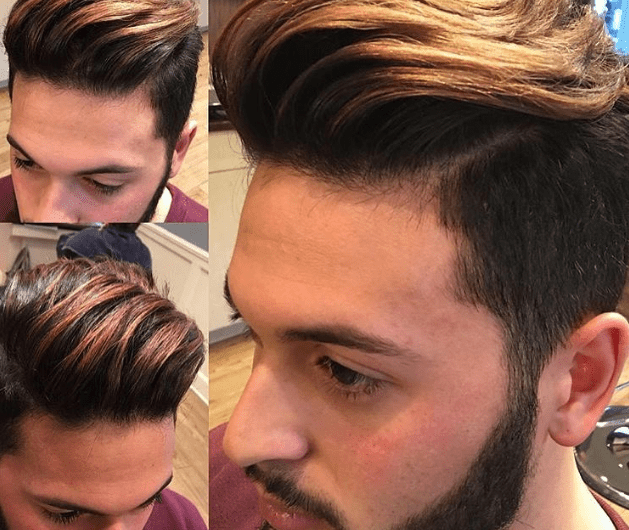 50 Brilliant Black Hair with Highlights Ideas For Men