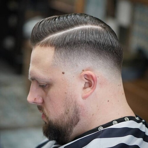 Parted Mid-Taper Fade