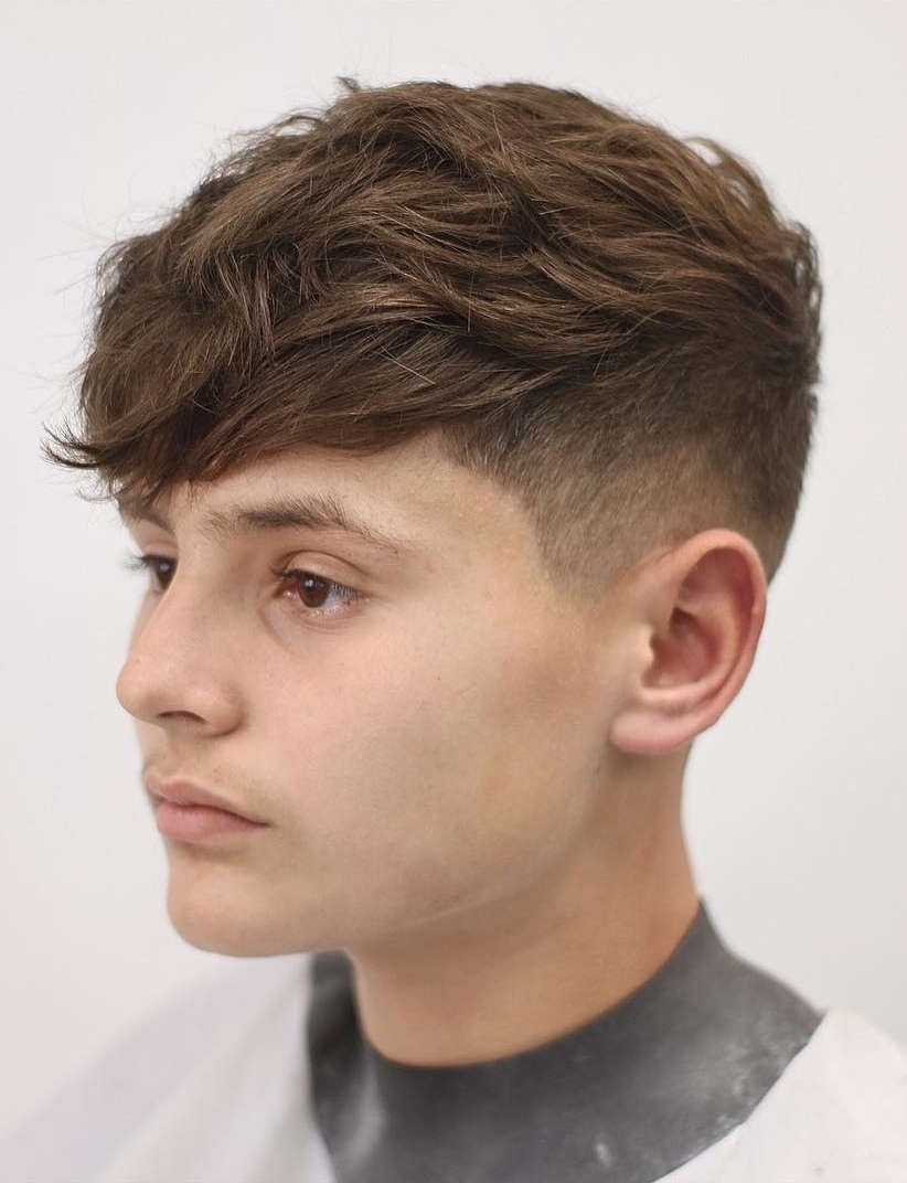 Fade Undercut With Bangs - Wavy Haircut