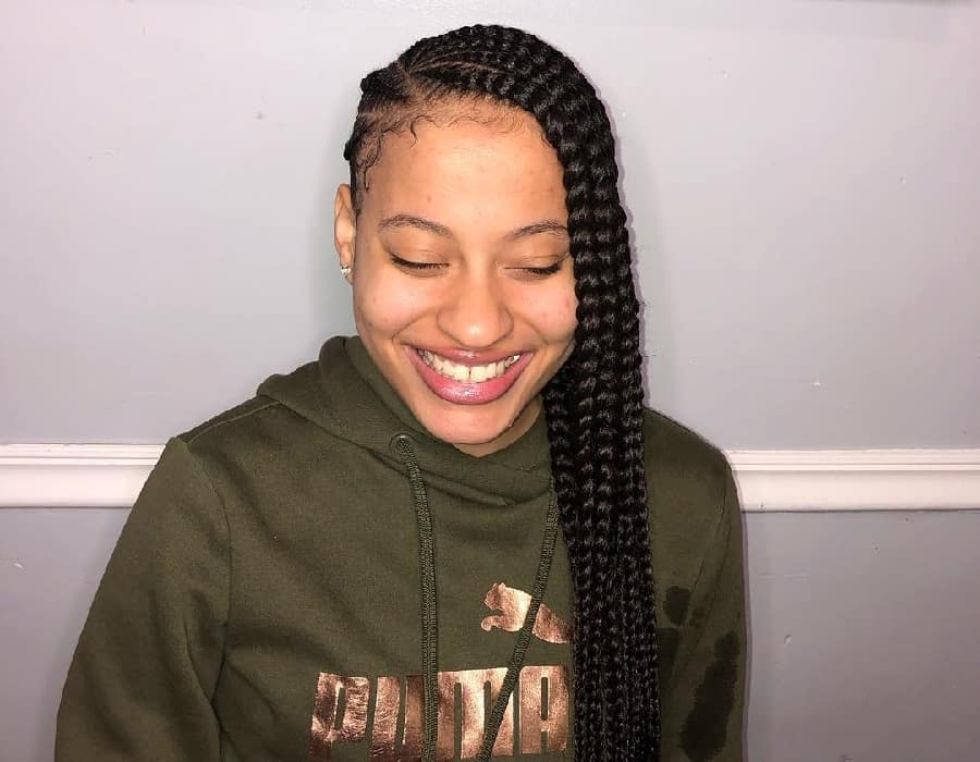 7 Spectacular Feed In Braids to The Side – HairstyleCamp