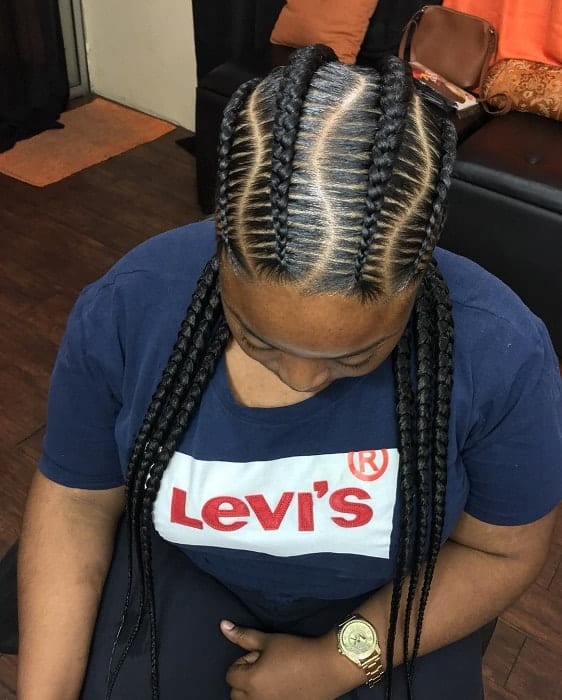 65 Hottest Feed In Braids - Cornrow Styles to Obsess Over [2021]